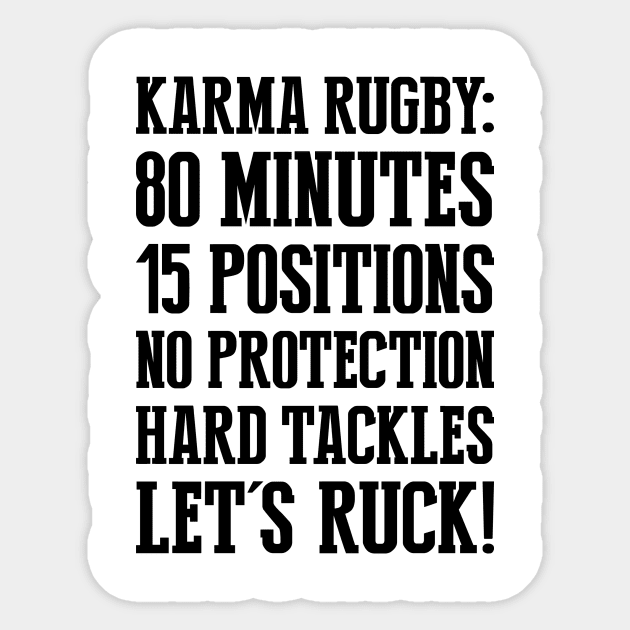 Karma rugby Sticker by stariconsrugby